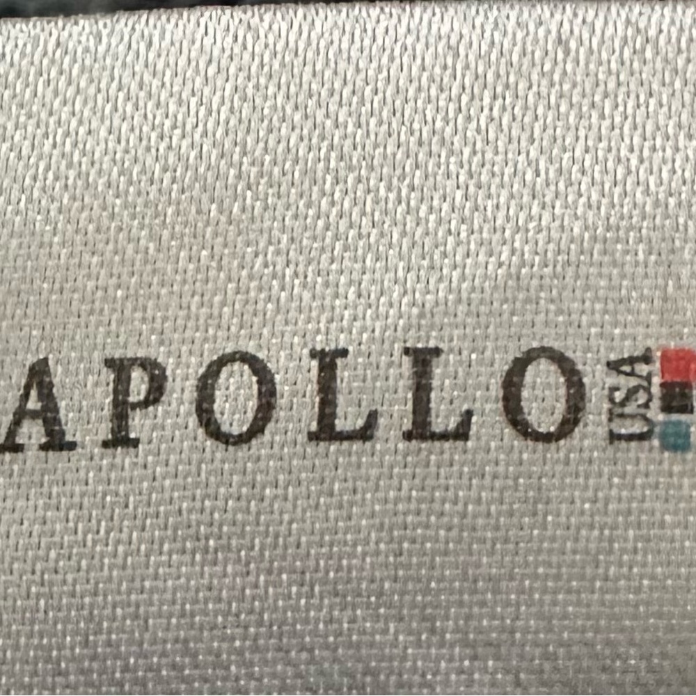 APOLLO Gray Ribbed Beanie with Logo - Picture 4 of 5